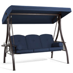 Kolyn Porch Swing with Stand and Adjustable Canopy