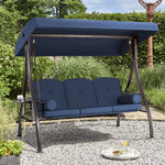 Kolyn Porch Swing with Stand and Adjustable Canopy