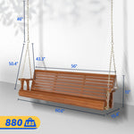 Katheryn 3 Person Porch Swing