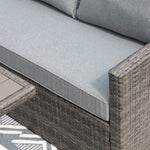 Atvars 8-Person Wicker Outdoor Sectional Seating Group with Storage Ottomans