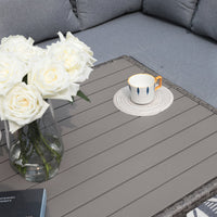 Atvars 8-Person Wicker Outdoor Sectional Seating Group with Storage Ottomans