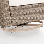 5 Pieces Outdoor Patio Furniture Set, Rattan Wicker Lounge Chairs Sets With Ottomans
