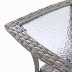 10-Piece Outdoor Wicker Sectional Seating Group With Swivel Rocking Chairs, Coffee Table & Side Table, All-Weather Patio Conversation Set