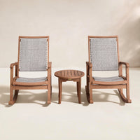 Arnot Solid Wood Rocking Patio Seating Group