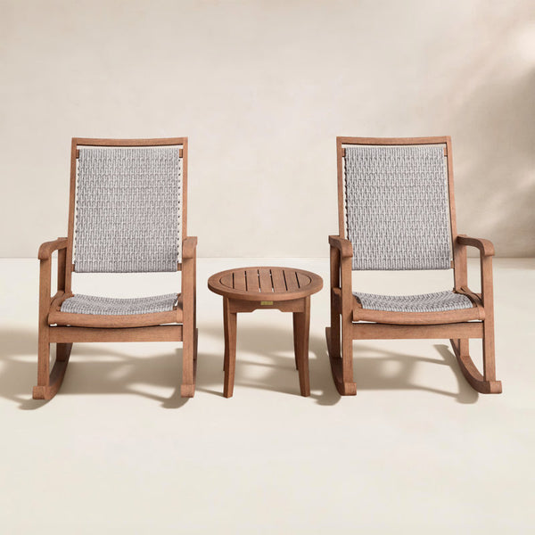 Arnot Solid Wood Rocking Patio Seating Group