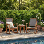 Arnot Solid Wood Rocking Patio Seating Group