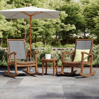 Arnot Solid Wood Rocking Patio Seating Group