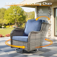 Tommy 6 Piece Wicker/Rattan Sofa Seating Group with Cushions