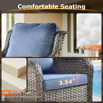 Tommy 6 Piece Wicker/Rattan Sofa Seating Group with Cushions
