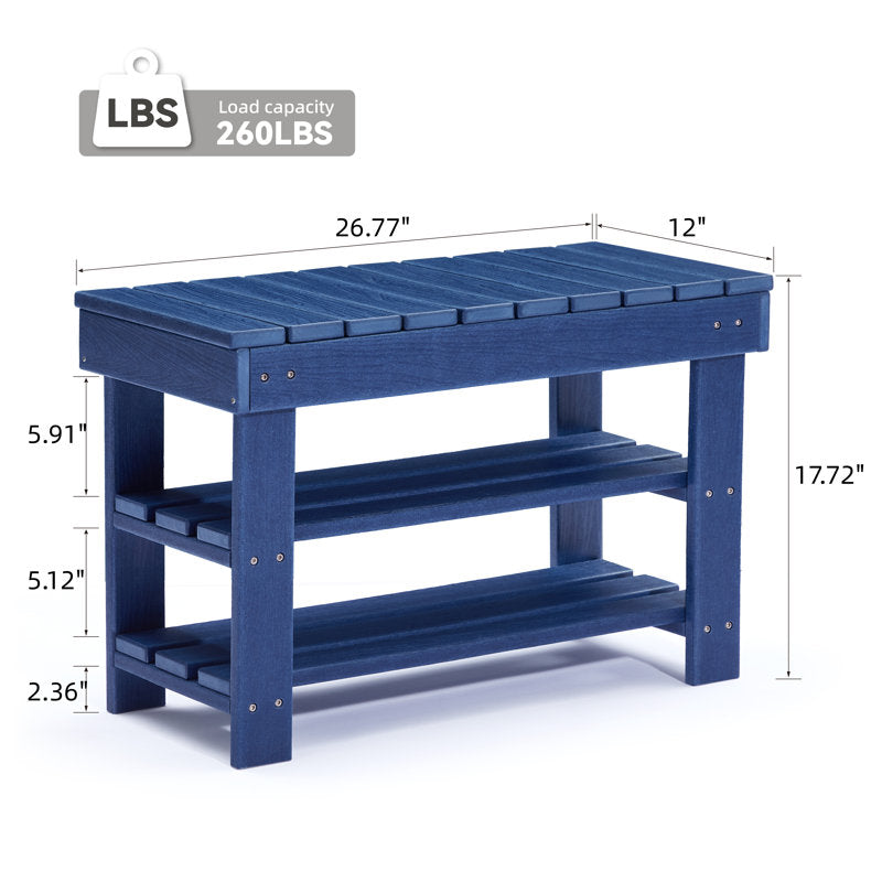 Belem HDPE Storage Bench