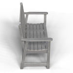 Outdoor Patio Bench Weather-HDPE Resistant Bench Premium Outdoor Garden Loveseat