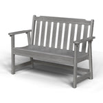 Outdoor Patio Bench Weather-HDPE Resistant Bench Premium Outdoor Garden Loveseat