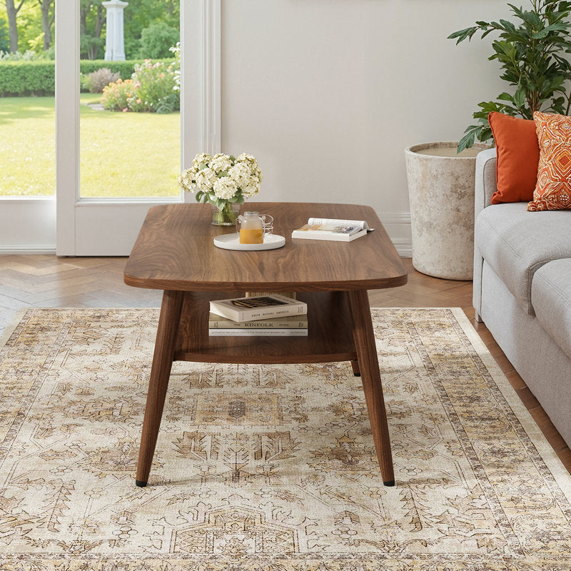 43.4" Coffee Table with Storage