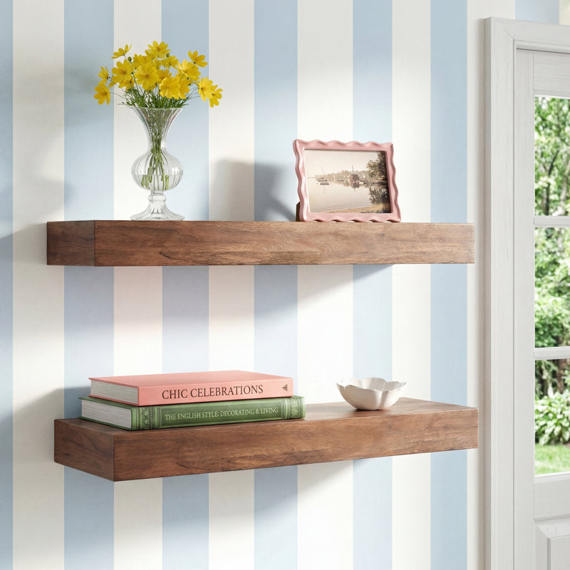 Jeremiah Wood Picture Ledge Floating Shelf