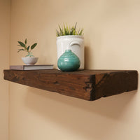 Jesher Solid Pine Wood Floating Shelves (Set of 2)