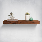 Jesher Solid Pine Wood Floating Shelves (Set of 2)