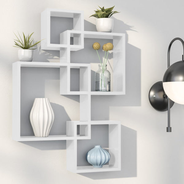 Intersecting Cube Accent Wall Shelf