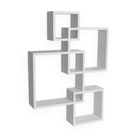 Intersecting Cube Accent Wall Shelf