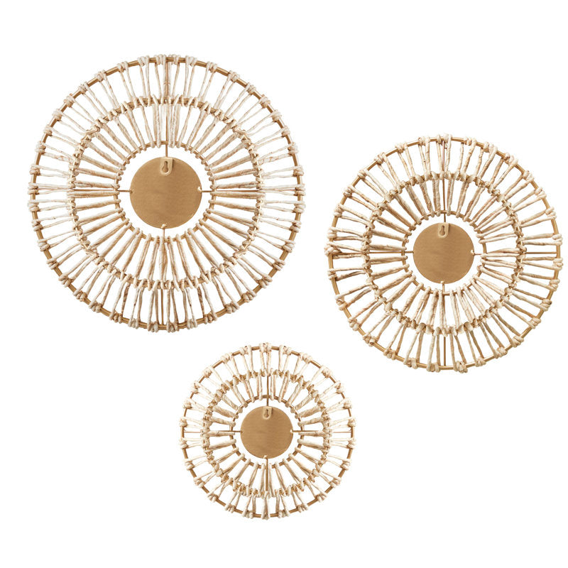 Round Mirrored Wall Décor Set (3-Piece)