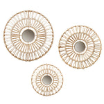Round Mirrored Wall Décor Set (3-Piece)