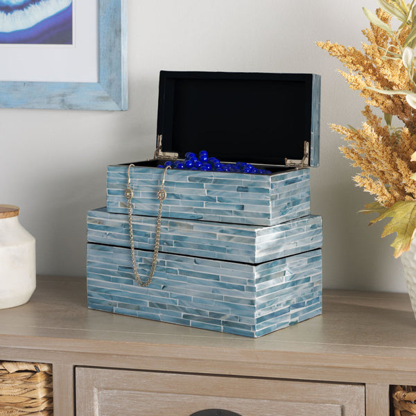 Prashant Handmade Mother of Pearl Decorative Box Set