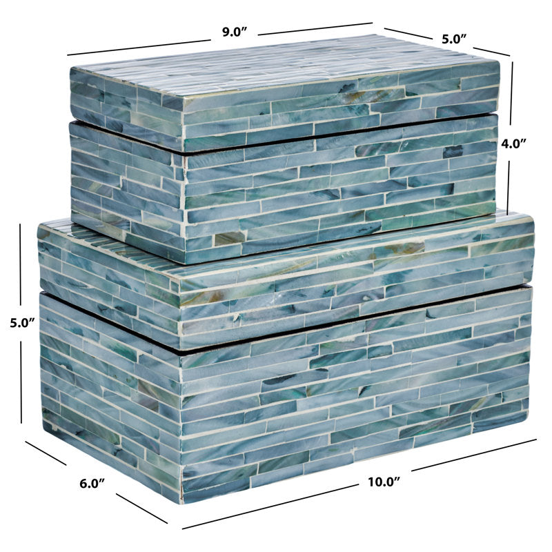 Prashant Handmade Mother of Pearl Decorative Box Set