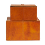 Brownsburg 2 Piece Handmade Faux Leather Decorative Box Set