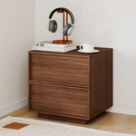 18.9" W Wooden Nightstand with 2 Drawers