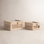 2 Piece Manufactured Wood Decorative Box Set
