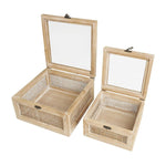 2 Piece Manufactured Wood Decorative Box Set