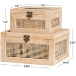 2 Piece Manufactured Wood Decorative Box Set