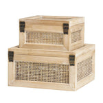2 Piece Manufactured Wood Decorative Box Set