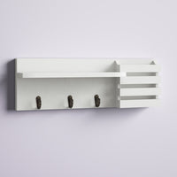 Wall Storage Organizer with Key Hook/Mail Storage