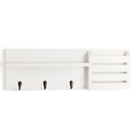 Wall Storage Organizer with Key Hook/Mail Storage