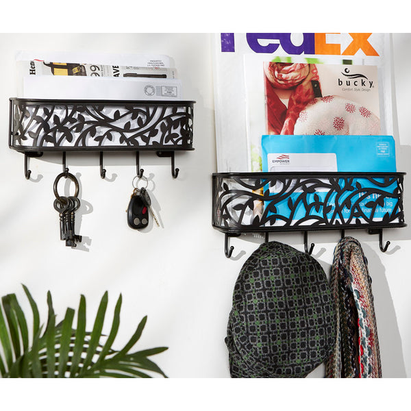 Gace Metal Wall Organizer with Key Hooks