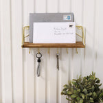 Laquitia Metal Wall Organizer with Key Hooks