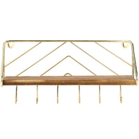 Laquitia Metal Wall Organizer with Key Hooks