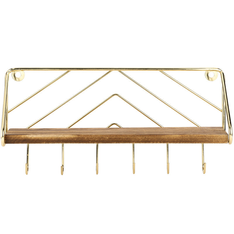 Laquitia Metal Wall Organizer with Key Hooks