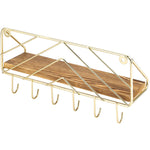 Laquitia Metal Wall Organizer with Key Hooks