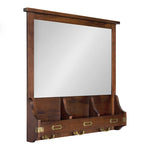 Atkins Solid Wood Wall Organizer with Key Hooks