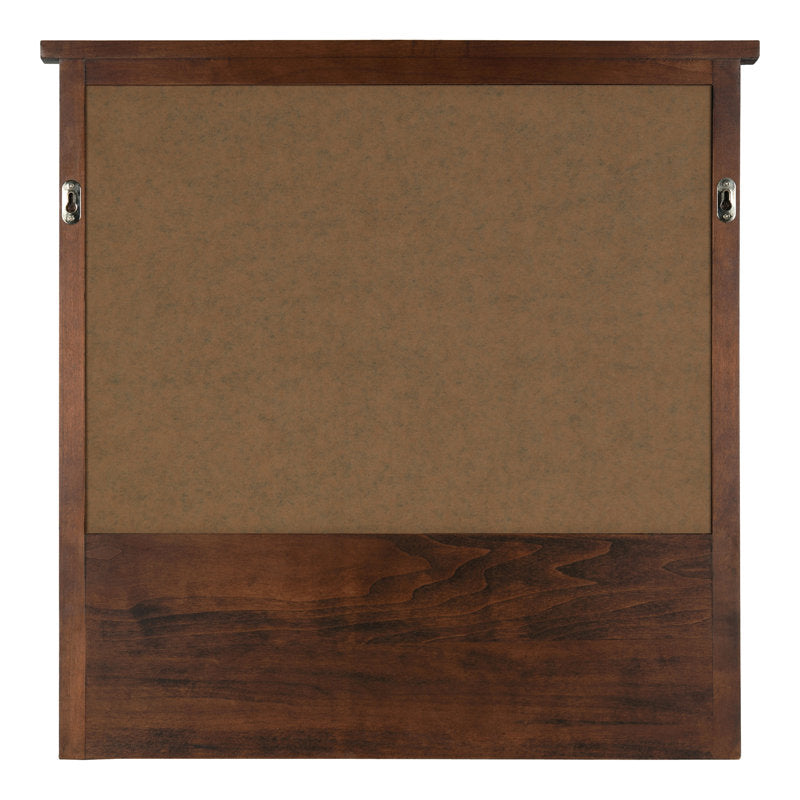Atkins Solid Wood Wall Organizer with Key Hooks