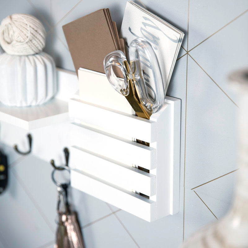Speight Wall Mail Organizer with Key Hooks