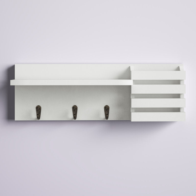 Speight Wall Mail Organizer with Key Hooks