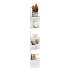 Traeshon Wrought Studio Gionnie 5-Tier Wall Mount Floating Radial Corner Shelf