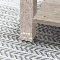 Eidelweiss Tall End Table with USB Ports and Open Shelves