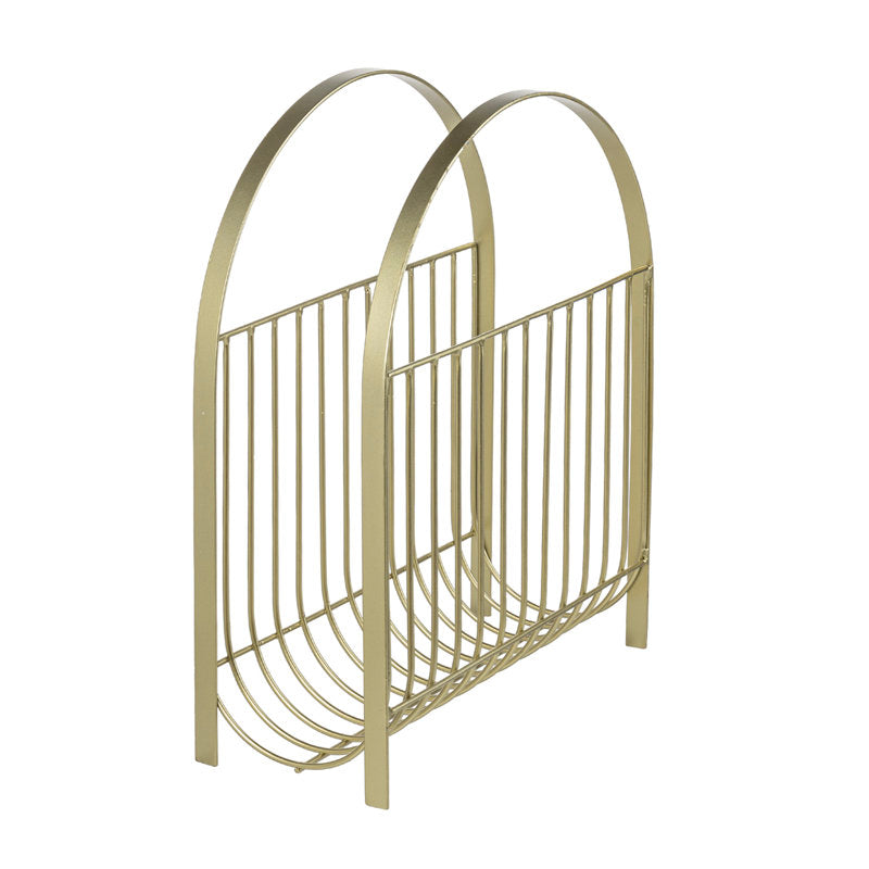Brass Floor Magazine Racks Holder