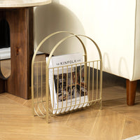 Brass Floor Magazine Racks Holder