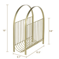 Brass Floor Magazine Racks Holder
