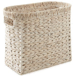 Magazine Holder Storage Basket with Handles - Whitewash - Bathroom Bin