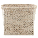 Magazine Holder Storage Basket with Handles - Whitewash - Bathroom Bin
